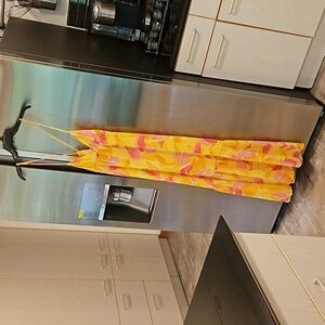 💕SANCTUARY💕 Maxi Dress ~ Yellow Pink Abstract Floral Watercolor Print S NWOT